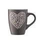 Чашка Ardesto Heart 330 мл Deep Grey (AR3467DGR) - зменшене зображення 4