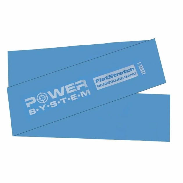 Еспандер Power System PS-4121 Flat Stretch Band Level 1 Blue (PS_4121_Blue) - изображение 1