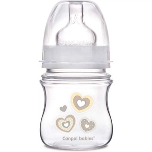 Пляшечка для годування Canpol babies антиколікова EasyStart Newborn baby з широк. отв. 120 мл (35/216_bei) зображення 1