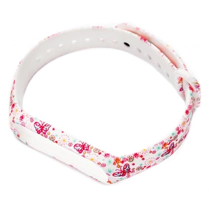 Ремінець до фітнес браслета XoKo Silicone для Xiaomi Mi Band 3/4 Flowers Red (XK-XM-SL-RD) зображення 1