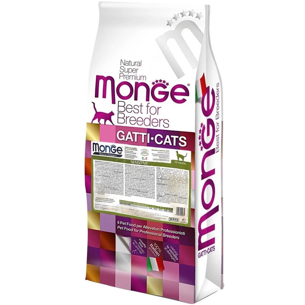 Сухий корм для кішок Monge Cat Sensitive з куркою та рисом 5 кг (8009470156013) - зображення 1