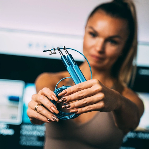 Скакалка 4yourhealth Jump Rope Premium 0200 швидкісна 3м Блакитна (4YH_0200_Blue) - picture 6