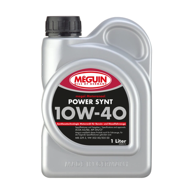 Моторна олива Meguin POWER SYNT SAE 10W-40 1л (4804) - изображение 1