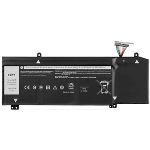Акумулятор до ноутбука Dell Alienware M15 1F22N, 60Wh (3750mAh), 4cell, 15.2V, Li-ion (A47810) зображення 1