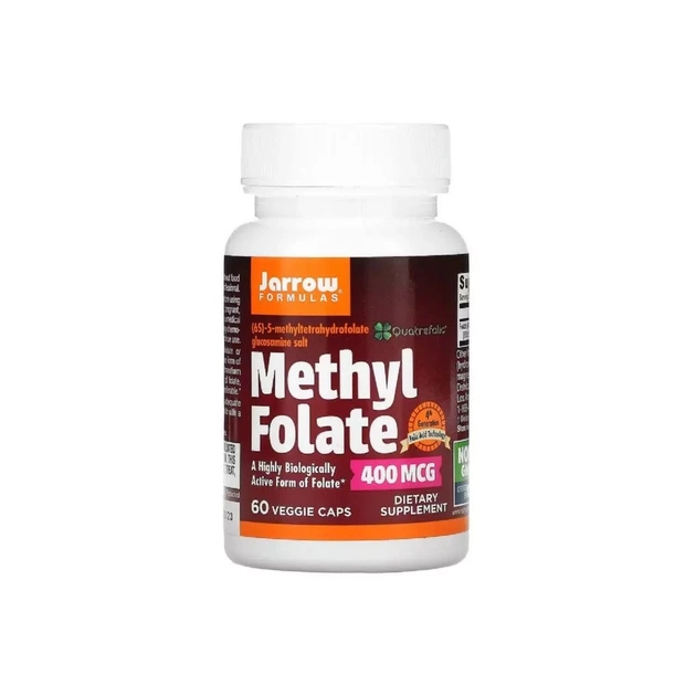 Витамин Jarrow Formulas Метил Фолиевая Кислота (Метилфолат) 400 мкг, Methyl Folate, (JRW-30006) - изображение 1