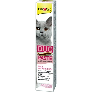 Паста для тварин GimCat DUO PASTE Anti-hairball malt with chicken мальт та курка 50 г (4002064427201) изображение 1