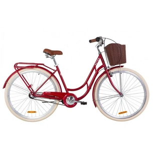 Велосипед Дорожник 28" COMFORT RETRO PH рама-19" 2019 рубіновий, багажник + кошик (OPS-D-28-146) зображення 1