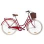 Велосипед Дорожник 28" COMFORT RETRO PH рама-19" 2019 рубіновий, багажник + кошик (OPS-D-28-146) - зменшене зображення 1