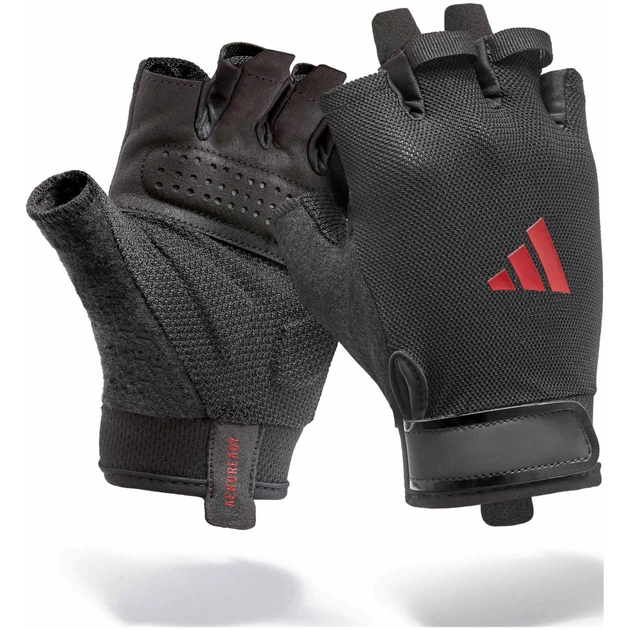 Рукавички для фітнесу Adidas Essential Training Gloves ADGB-15001RD чорний, червоний S (885652025843) - picture 5