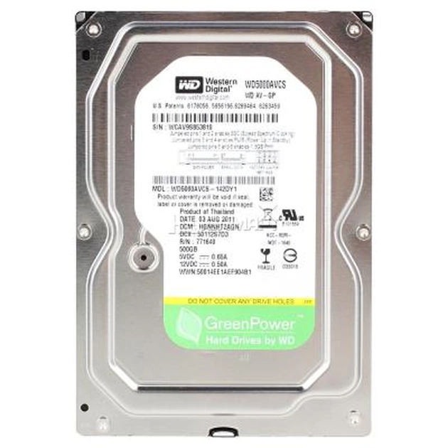 Жорсткий диск 3.5" 500Gb WD (#WD5000AVCS#) - изображение 1