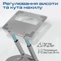 Підставка для ноутбука Promate DeskMate-6 Grey - зменшене зображення 2
