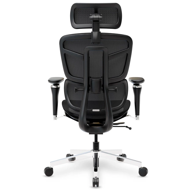 Офісне крісло Mealux S4 Air Black (HF-S4 M/B) - зображення 4