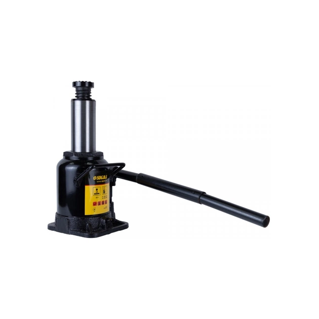 Домкрат Sigma гідравлічний пляшковий низькопрофільний 20т, 185-355мм (6101211) - picture 3