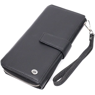 Гаманець ST Leather З натуральної шкіри Чорний (19432) зображення 1