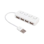Концентратор Voltronic USB 2.0 to 4xUSB with LED buttons white (YT-H4L-W) - зменшене зображення 2