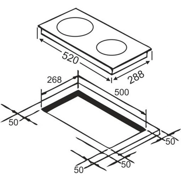 Варочна поверхня Interline VHK 435 SPT BA - picture 3