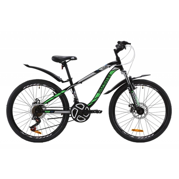 Велосипед Discovery 24" FLINT AM DD рама-13" St 2020 чорно-зелений (OPS-DIS-24-159) - изображение 1