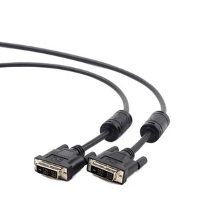 Кабель мультимедійний DVI to DVI 18+1pin, 1.8m Cablexpert (CC-DVI-BK-6) зображення 1