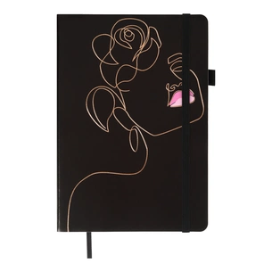 Книга записна Buromax RELAX А5 96 аркушів, чистий (чорн. бум.) чорний (BM.295405-01) зображення 1