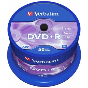 Диск DVD Verbatim 4.7Gb 16X CakeBox 50 шт (43550) зображення 1