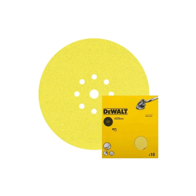 Наждачний папір DeWALT для ексцентрикових шліфувальних машин, 225 мм, зерно 60 (DT3164) - picture 3