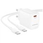 Зарядное устройство BOROFONE BN28 Fuente USB-C PD30W + cable USB-C to USB-C White (6941991120312) - уменьшенное изображение 4