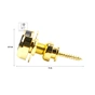 Стреплок для ременя Fender Infinity Strap Locks Gold (230257) - зменшене зображення 4