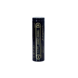 Акумулятор 18650 2900mAh Li-Ion, (2850-2950mah), 3.7V (2.75-4.2V), Blac Liitokala (Lii-29A) зображення 1