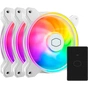 Кулер до корпусу CoolerMaster MasterFan MF120 Halo2 3 in 1 White (MFL-B2DW-213P2-R2) - зменшене зображення 1