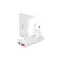 Зарядний пристрій Choetech 2xUSB 65W GaN (USB-C+USB-A) Ultra thin (PD6011-EU-WH) - зменшене зображення 1