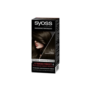 Фарба для волосся Syoss 3-1 Темно-каштановий 115 мл (9000100632706) зображення 1