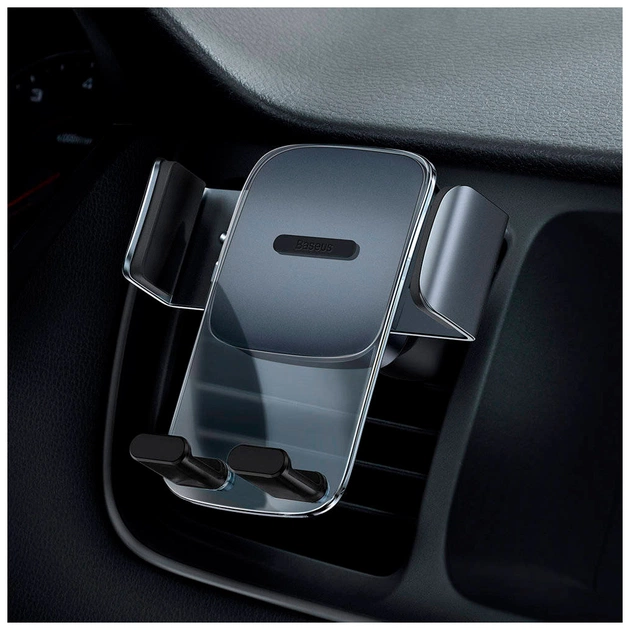 Універсальний автотримач Baseus Easy Control Clamp Car Mount Holder (A Set) Black (SUYK000001) - picture 7