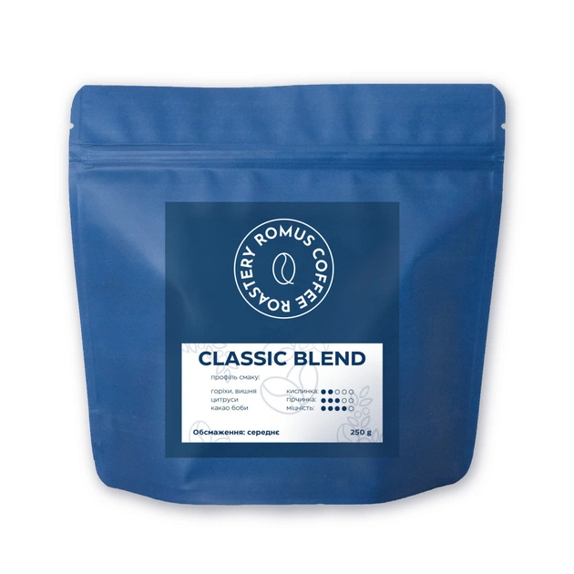Кофе Romus Classic Blend в зернах 250 г (300052) - изображение 1
