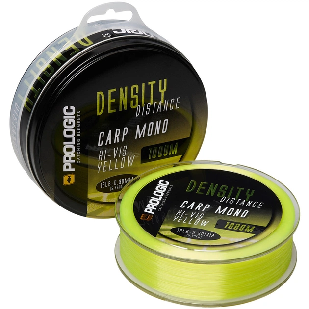 Волосінь Prologic Density Distance Mono 1000m (hi-viz yellow) 0.28mm 10lb/4.54kg (1846.16.04) - зображення 1