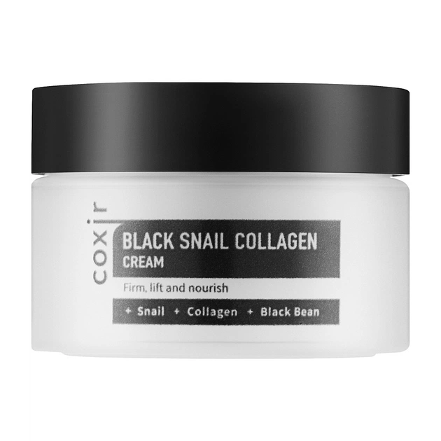 Крем для обличчя Coxir Black Snail Collagen Антивіковий поживний 30 мл (8809080826393) - зображення 1