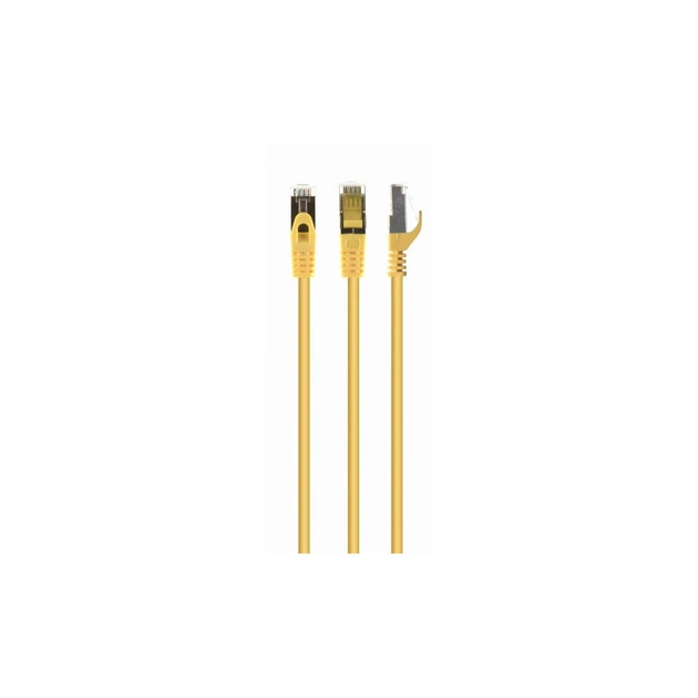 Патч-корд 20м S/FTP Cat 6A CU LSZH yellow Cablexpert (PP6A-LSZHCU-Y-20M) - изображение 1