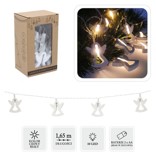 Гірлянда Chomik Янгол 10 LED, теплий білий, IP20, 2хАА (5900779854048) зображення 1