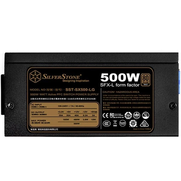 Блок живлення Silver Stone 500W STRIDER SX500-LG (SST-SX500-LG) - зображення 3