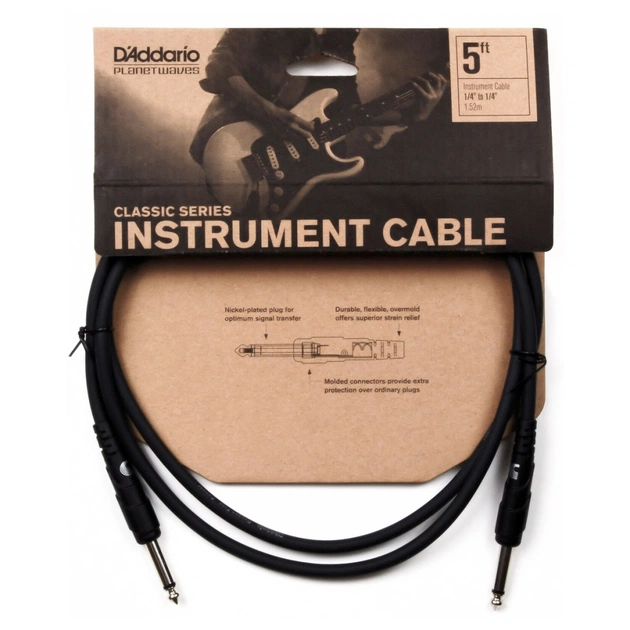Інструментальний кабель D'Addario Classic Series Instrument Cable 1.5m (PW-CGT-05) - picture 4