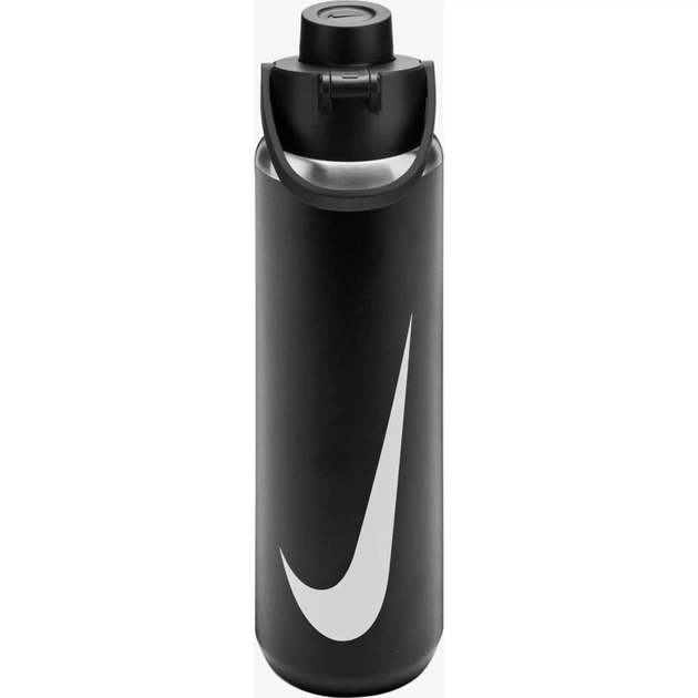 Пляшка для води Nike SS RECHARGE CHUG BOTTLE 24 OZ N.101.3799.091.24 чорний 709 мл (887791805713) - зображення 1