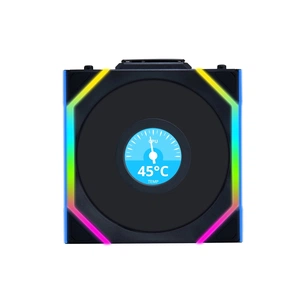 Кулер до корпусу Lian Li Uni Fan SL WIRELESS LCD Reverse, 120-1 (G99.12RSLLCD1W1B.00) зображення 1