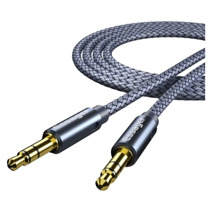 Кабель мультимедійний 3.5mm M to 3.5mm M 3.0m gray Essager (EYP35-DYC0G) зображення 1