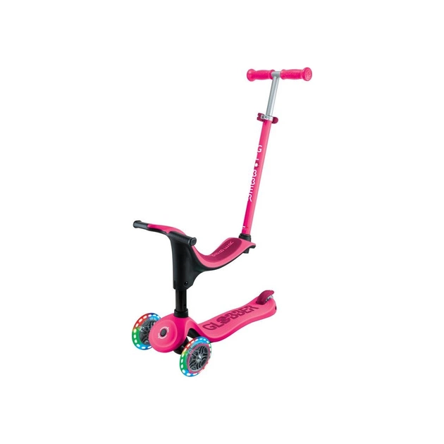 Самокат Globber Go Up Sporty Led пурпурно-рожевий (452-610-4) - зображення 1
