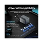 Зарядний пристрій Vention USB-C PD20W GaN gray (FEVH0-EU) - зменшене зображення 10
