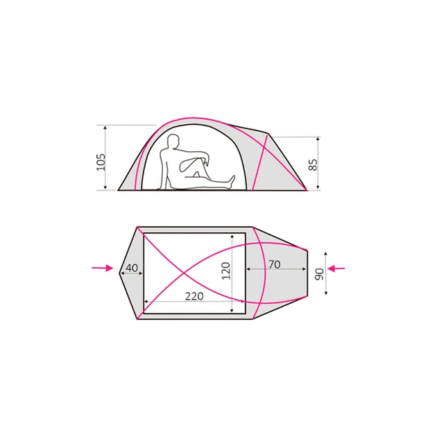 Палатка Terra Incognita Ksena 2 Lite світло-зелений (4823081506232) - изображение 12