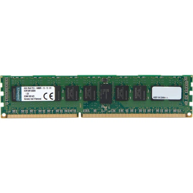 Модуль пам'яті для сервера DDR3 8GB ECC RDIMM 1866MHz 2Rx8 1.5V CL13 Kingston (KVR18R13D8/8) - изображение 1
