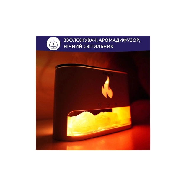 Зволожувач повітря Neor FLAME AROMA 25ML10 WT - зображення 7