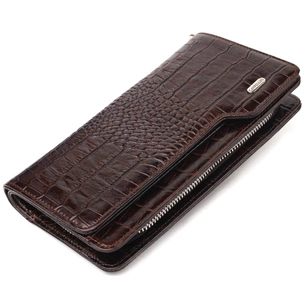 Портмоне Canpellini З натуральної шкіри Коричневе (21536) зображення 1