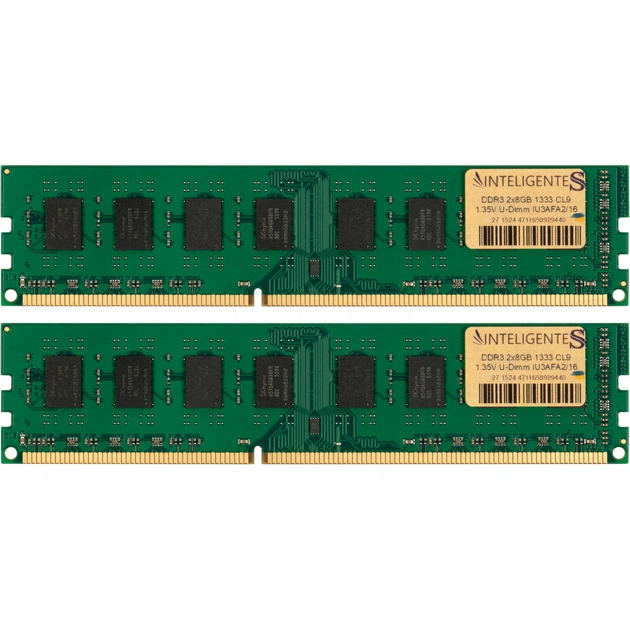 Модуль пам'яті для комп'ютера DDR3L 16GB (2x8GB) 1333 MHz INTELIGENTES (IU3AFA2/16) - зображення 1