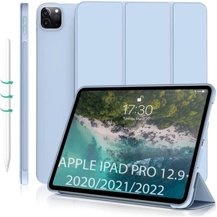 Чохол до планшета BeCover Tri Fold Soft TPU Silicone Apple iPad Pro 12.9 2020/2021/2022 Light Blue (711737) зображення 1